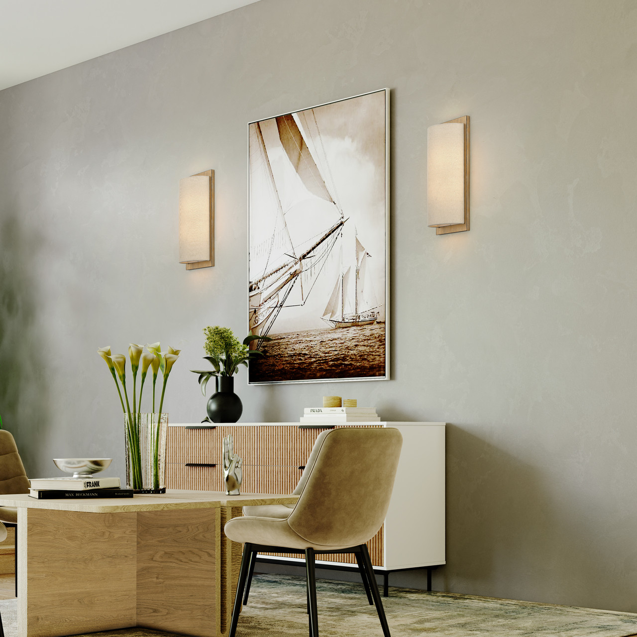 LIVEX LIGHTING 58899-48 2 Light Antique Gold Leaf ADA Sconce