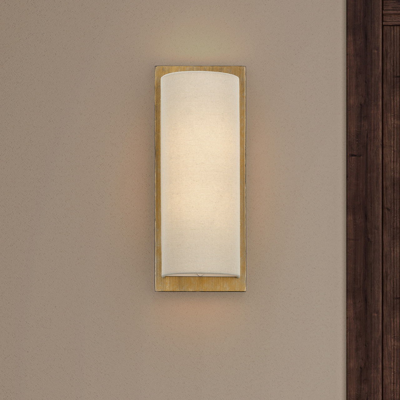 LIVEX LIGHTING 58899-48 2 Light Antique Gold Leaf ADA Sconce