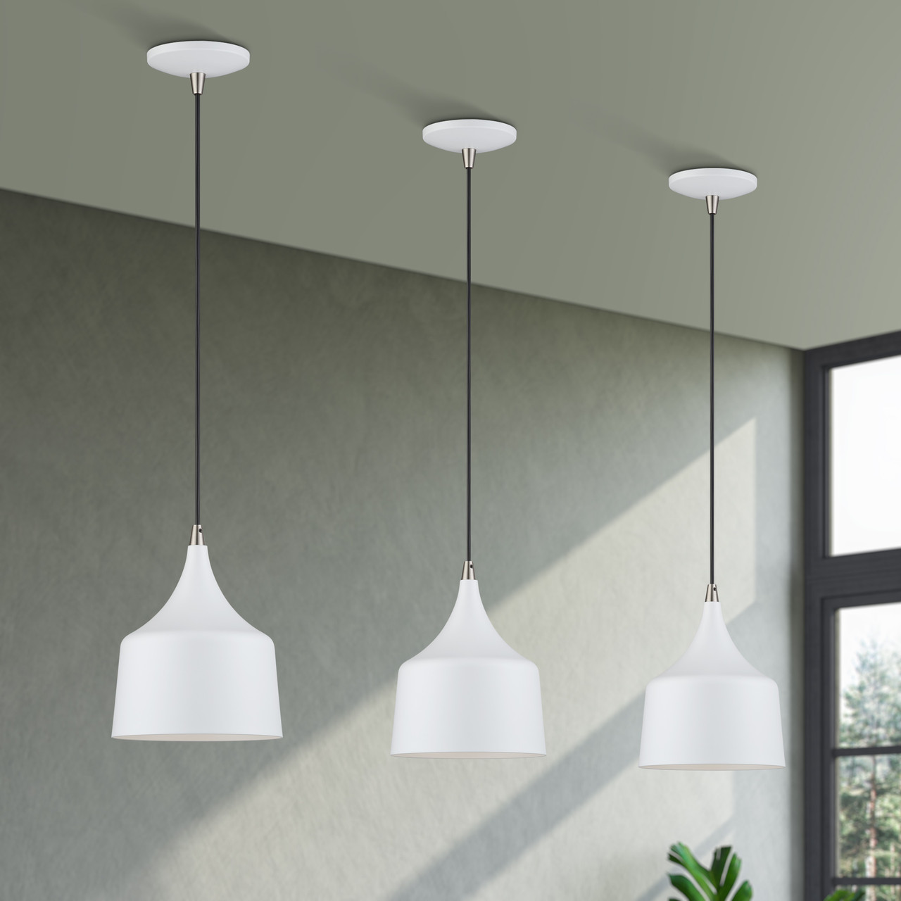 LIVEX LIGHTING 51472-03 LED White Pendant