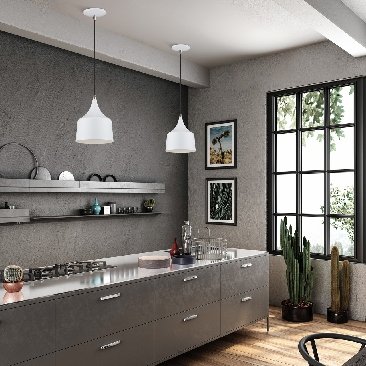 LIVEX LIGHTING 51472-03 LED White Pendant