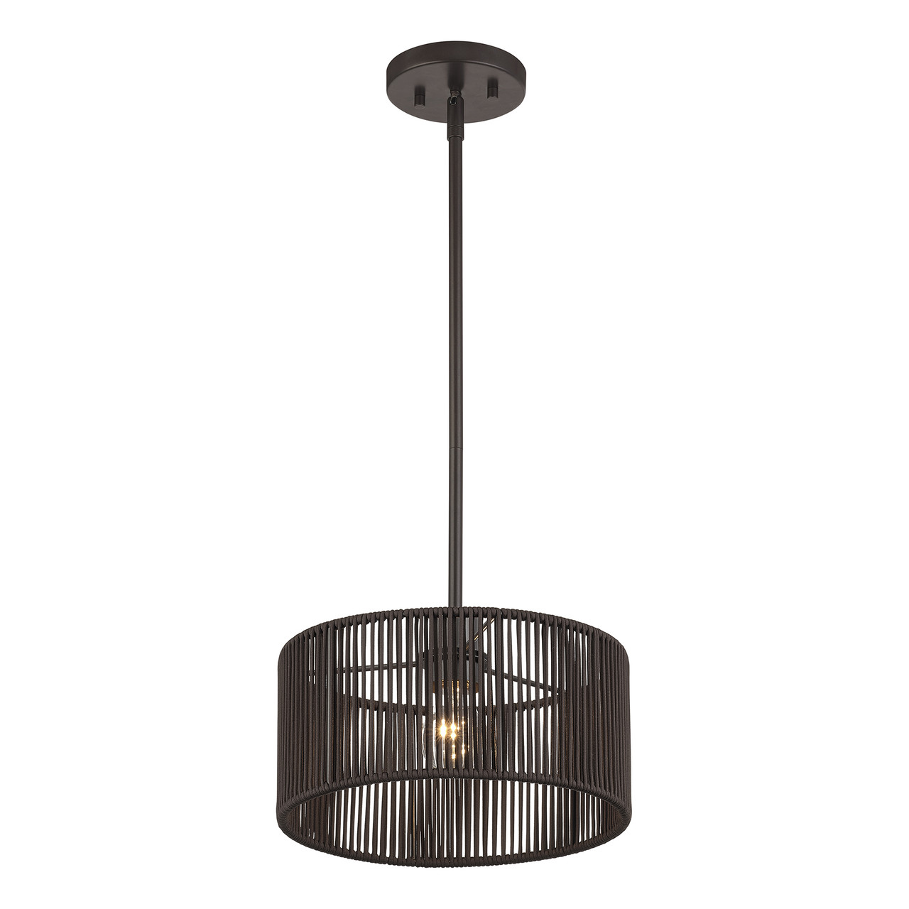LIVEX LIGHTING 49122-92 1 Light English Bronze Pendant