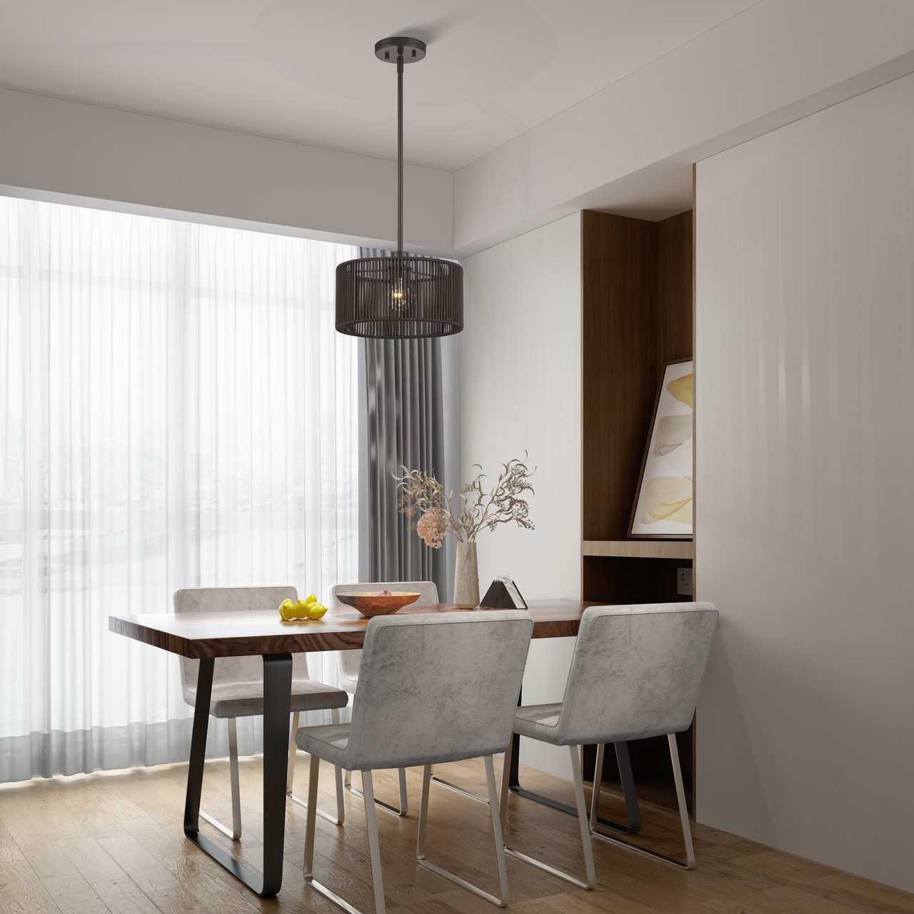 LIVEX LIGHTING 49122-92 1 Light English Bronze Pendant