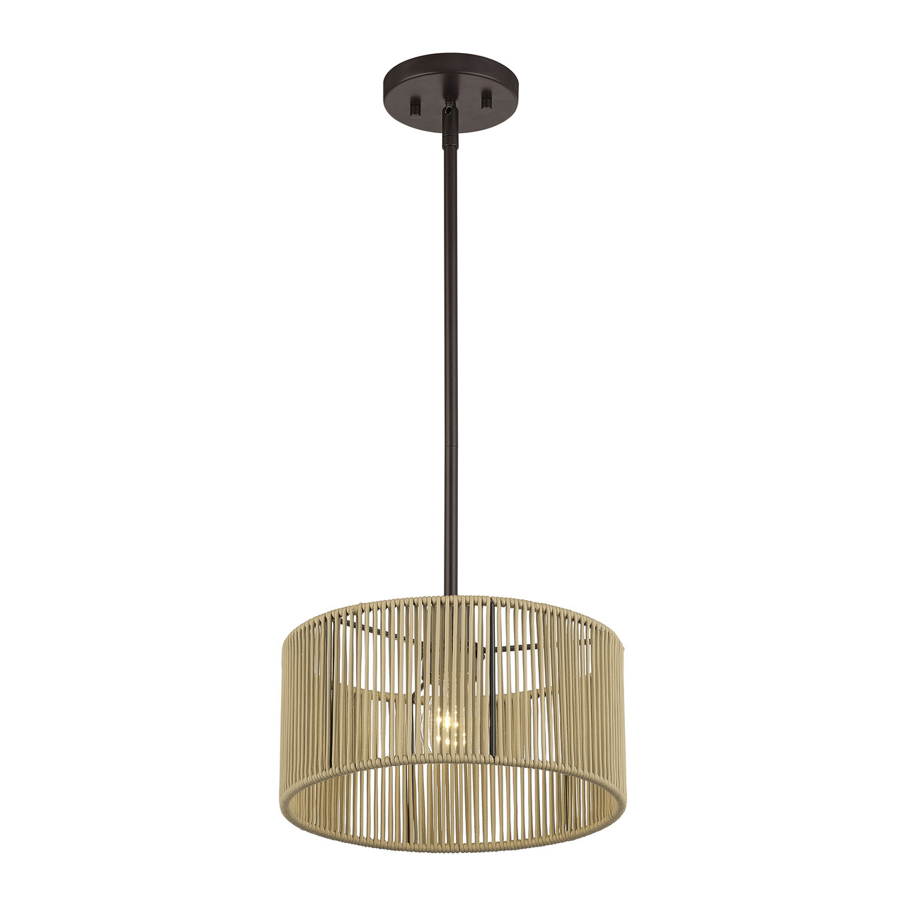 LIVEX LIGHTING 53152-92 1 Light English Bronze Pendant