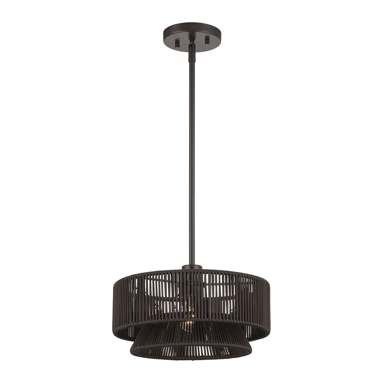 LIVEX LIGHTING 49141-92 1 Light English Bronze Pendant