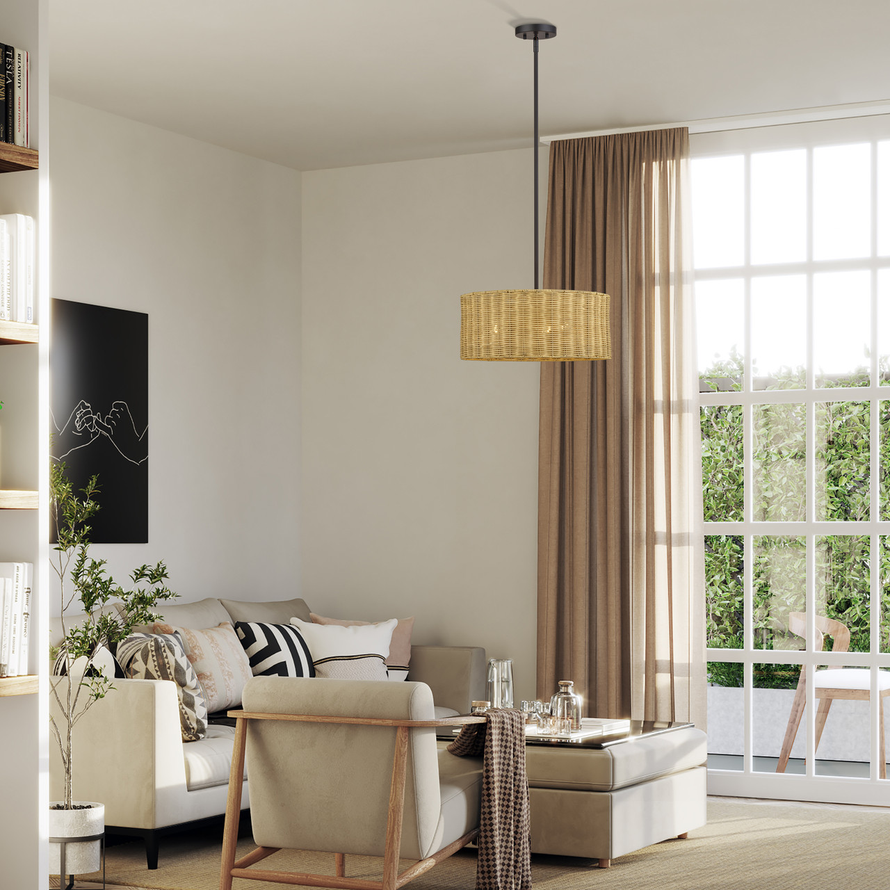 LIVEX LIGHTING 60043-07 3 Light Bronze Pendant Chandelier