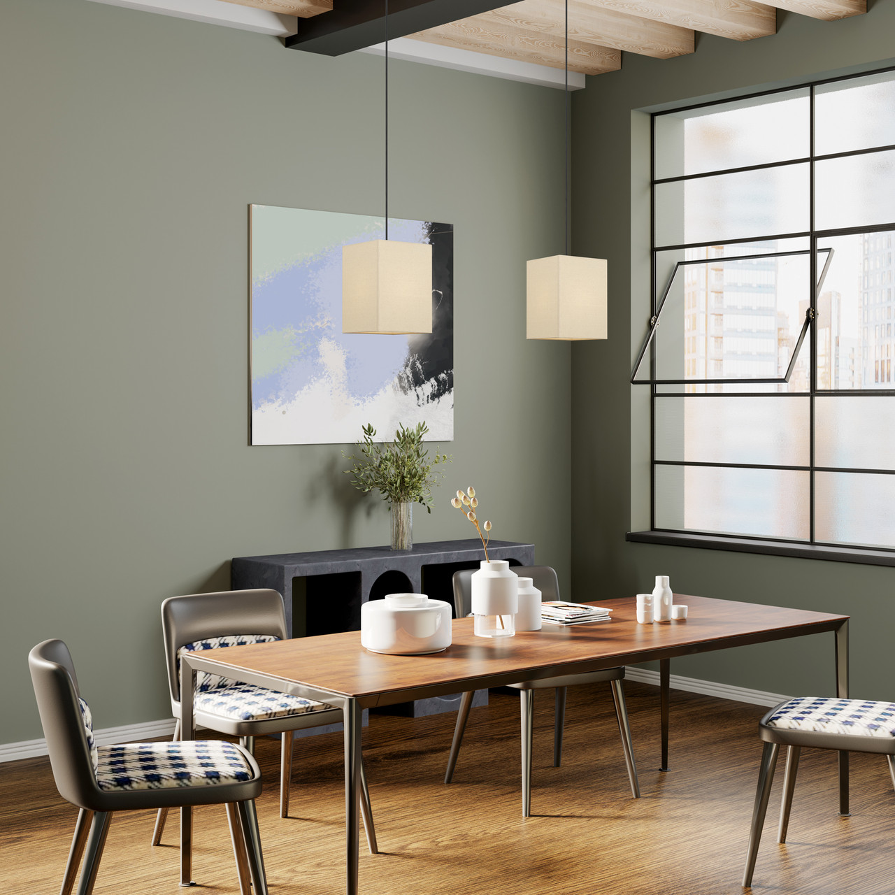 LIVEX LIGHTING 52274-07 1 Light Bronze Pendant