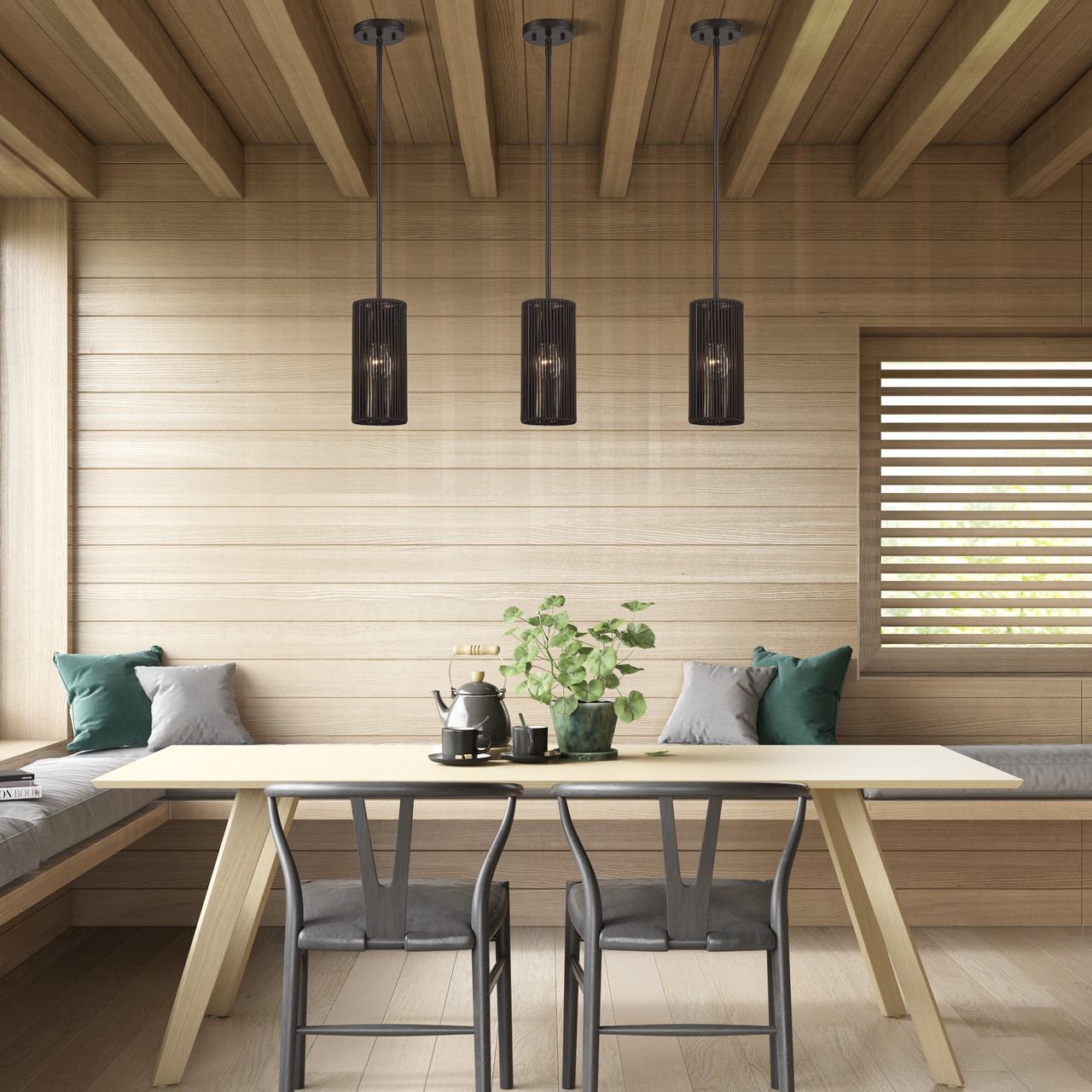 LIVEX LIGHTING 49121-92 1 Light English Bronze Mini Pendant