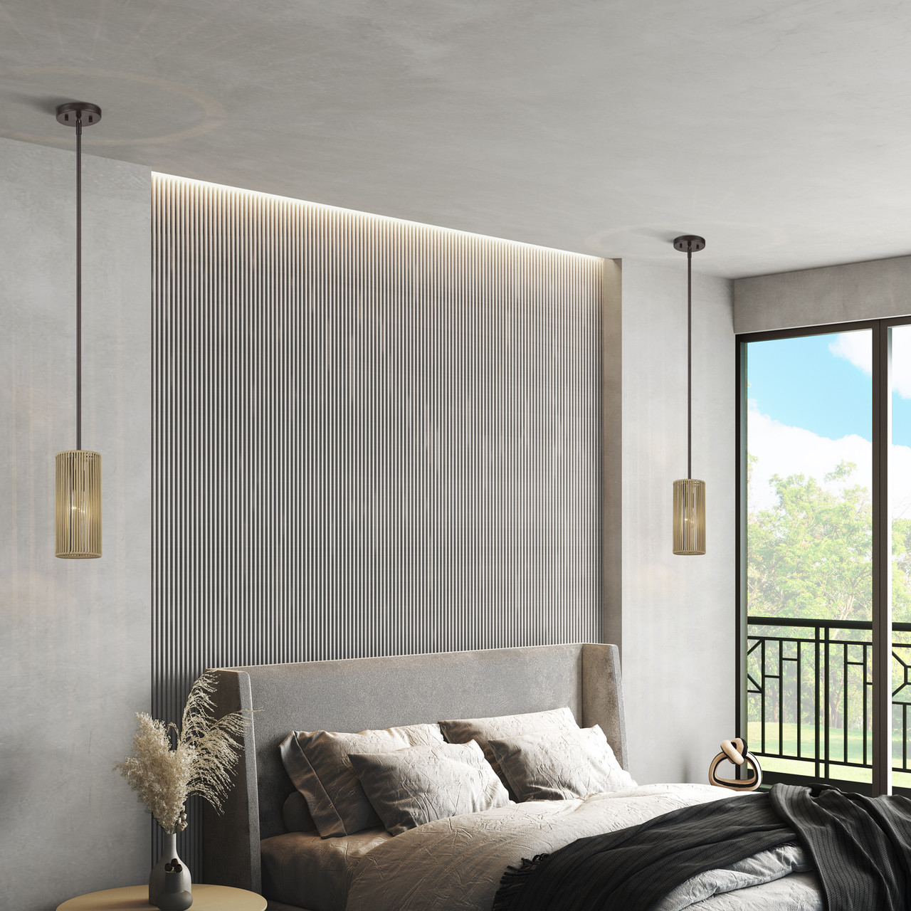 LIVEX LIGHTING 53151-92 1 Light English Bronze Mini Pendant