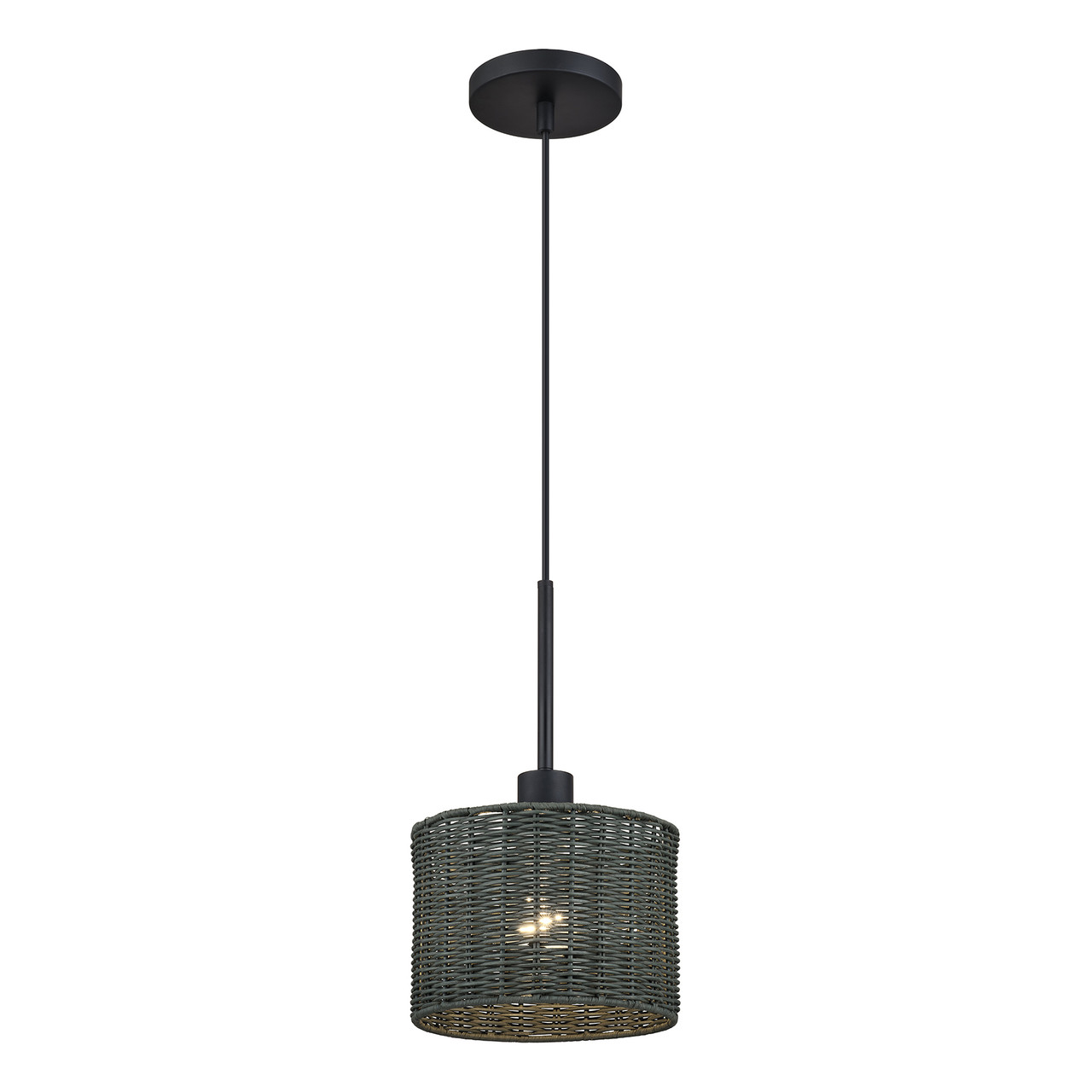 LIVEX LIGHTING 60112-04 1 Light Black Mini Pendant