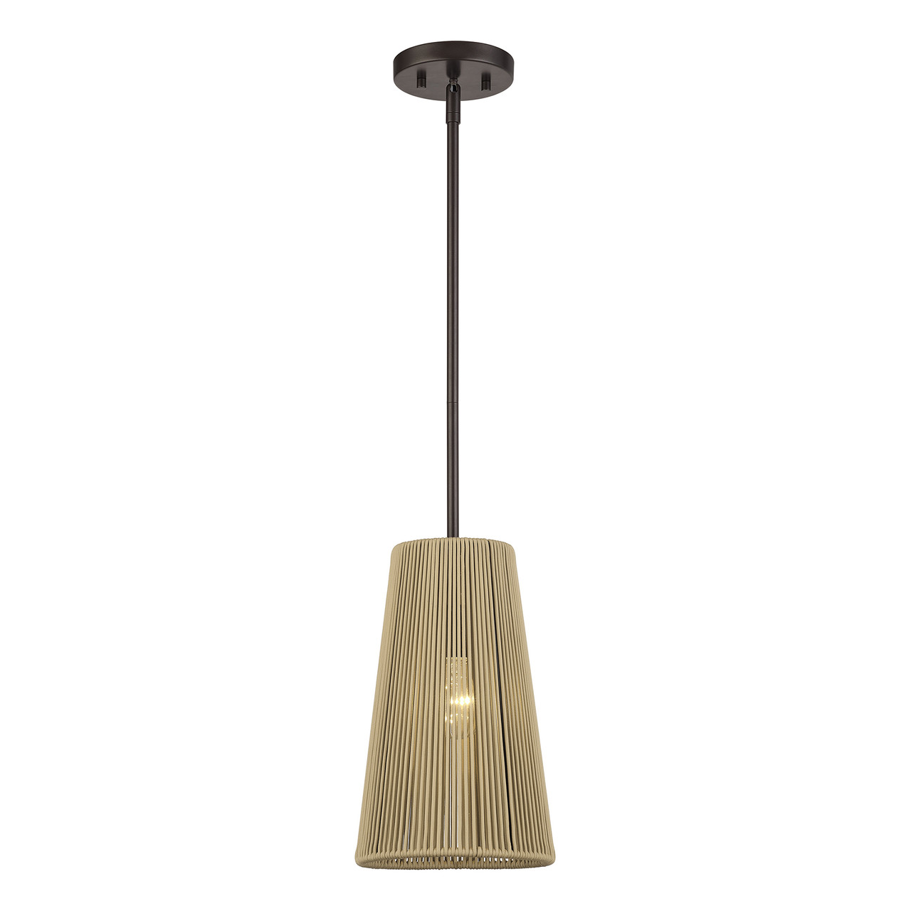 LIVEX LIGHTING 53158-92 1 Light English Bronze Pendant