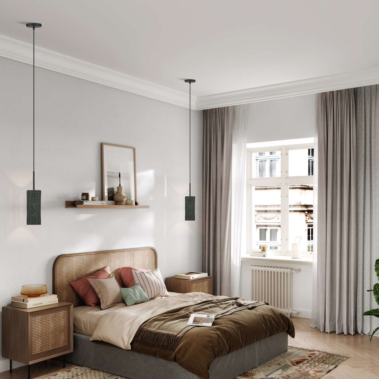 LIVEX LIGHTING 60111-04 1 Light Black Mini Pendant