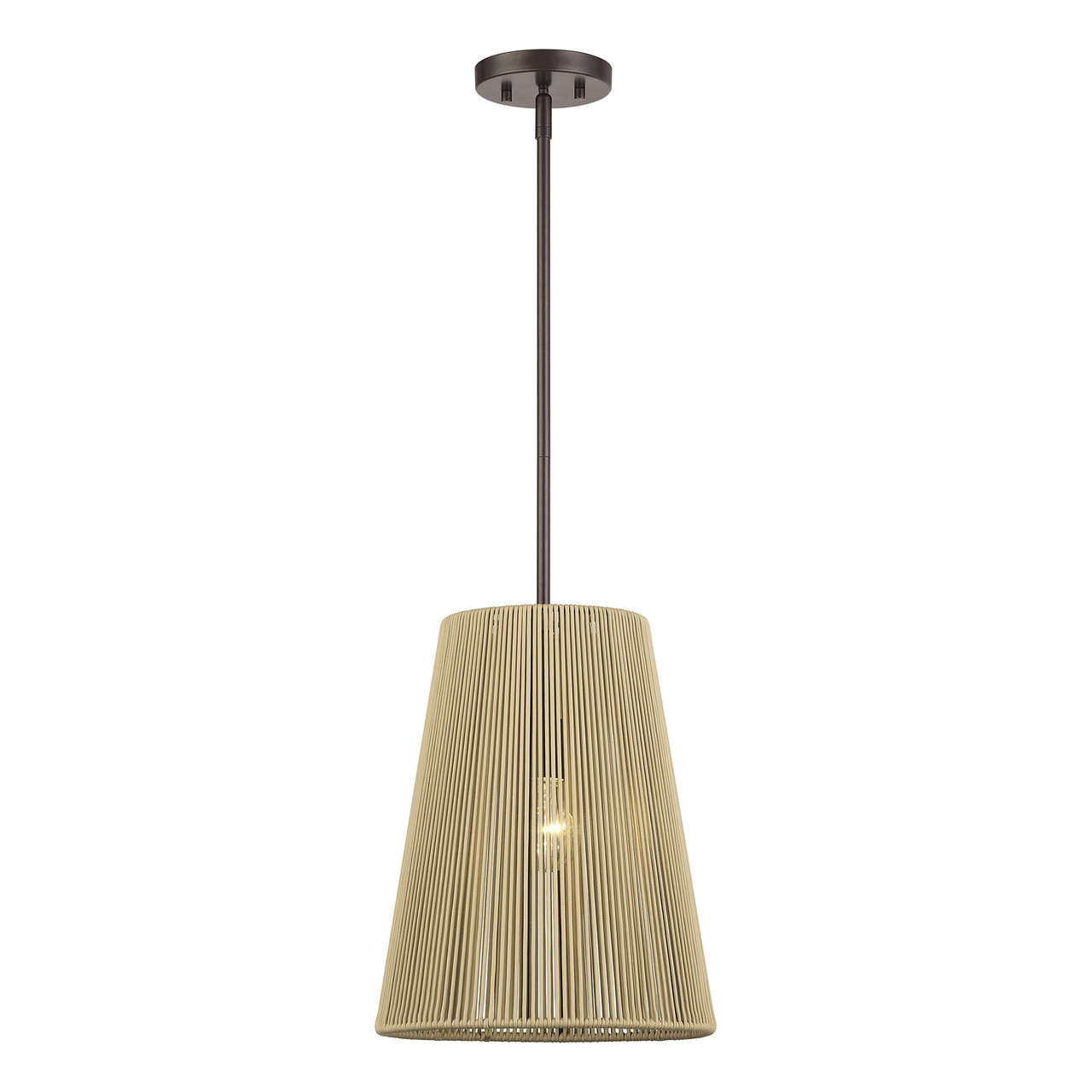 LIVEX LIGHTING 53159-92 1 Light English Bronze Pendant