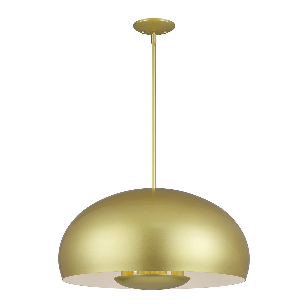 LIVEX LIGHTING 51518-33 4 Light Soft Gold Pendant