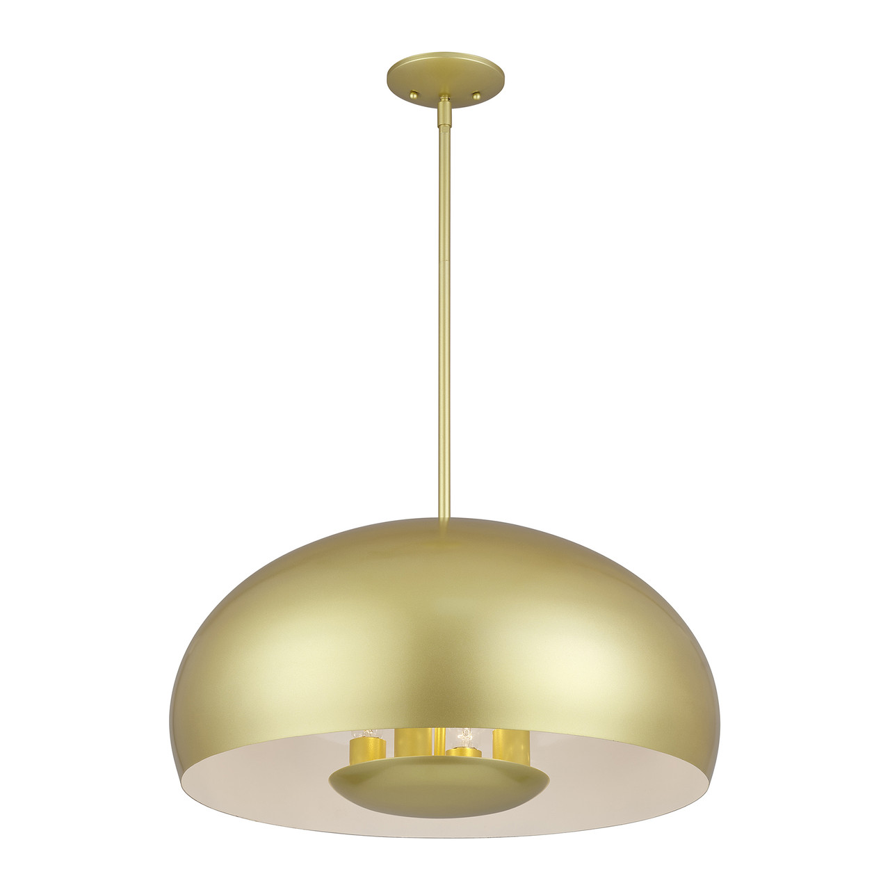 LIVEX LIGHTING 51518-33 4 Light Soft Gold Pendant