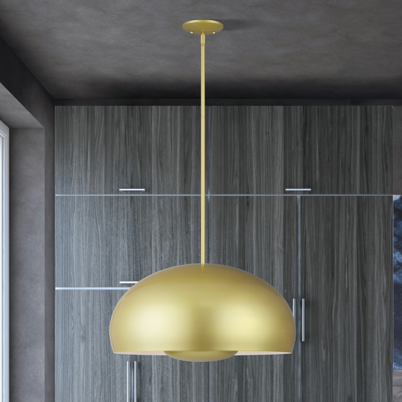 LIVEX LIGHTING 51518-33 4 Light Soft Gold Pendant