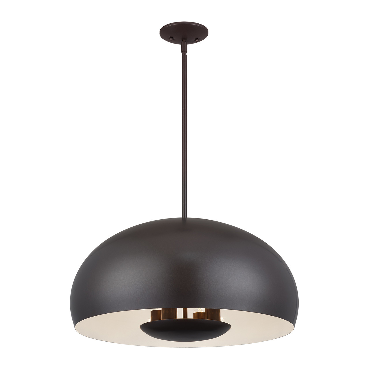 LIVEX LIGHTING 51518-92 4 Light English Bronze Pendant