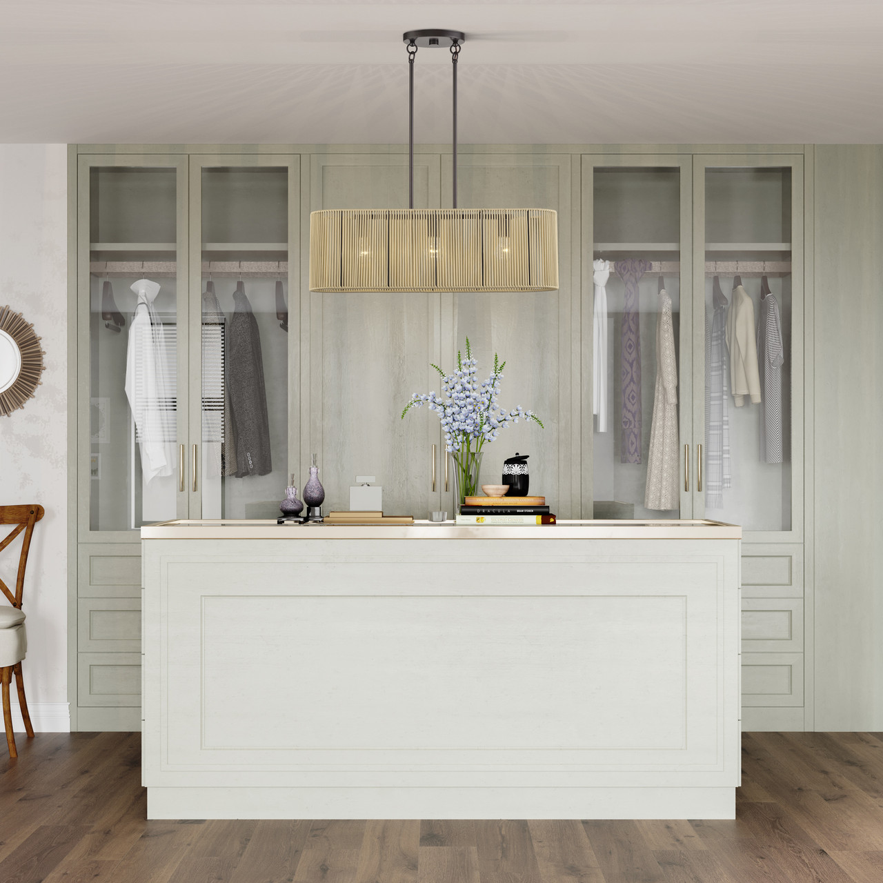 LIVEX LIGHTING 53193-92 3 Light English Bronze Medium Linear Chandelier