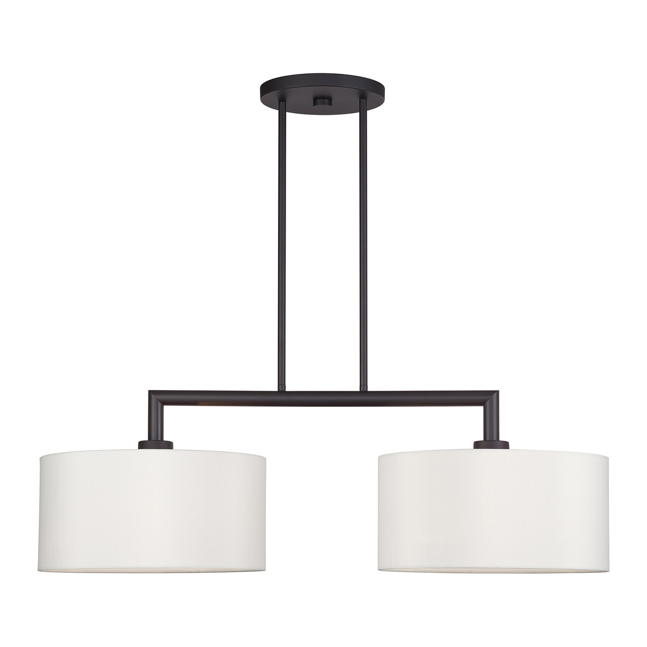 LIVEX LIGHTING 45492-07 2 Light Bronze Large Linear Chandelier