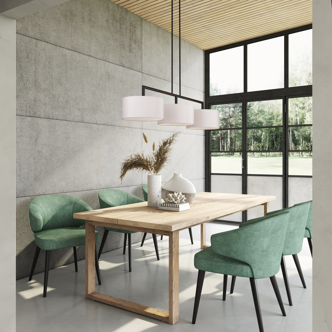 LIVEX LIGHTING 45493-07 3 Light Bronze Extra Large Linear Chandelier