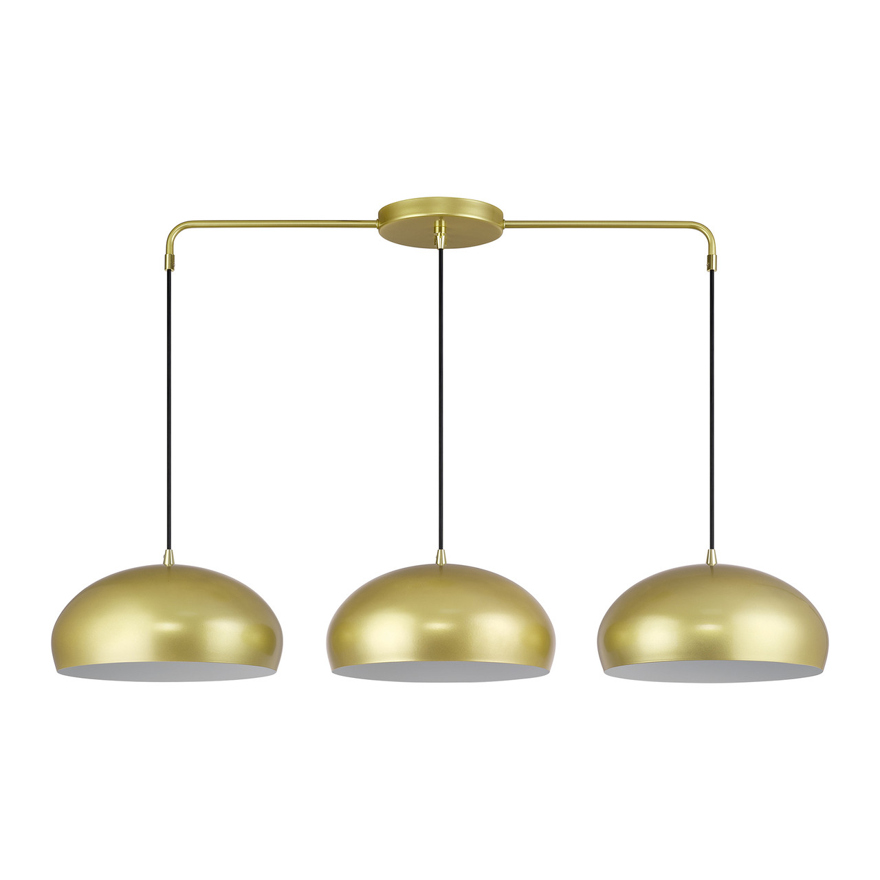 LIVEX LIGHTING 51512-33 3 Light Soft Gold Extra Large Linear Chandelier