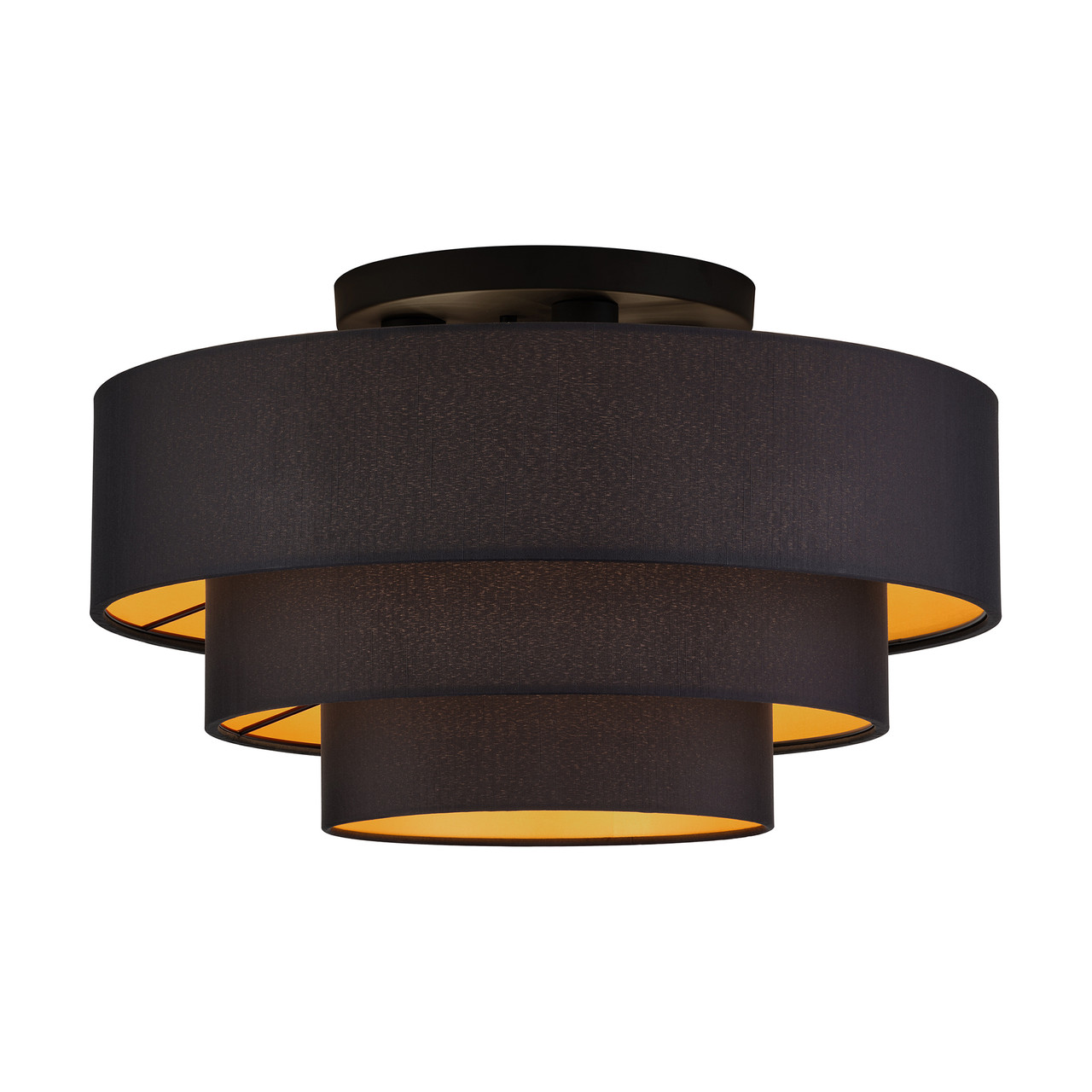 LIVEX LIGHTING 45606-04 4 Light Black Extra Large Semi-Flush