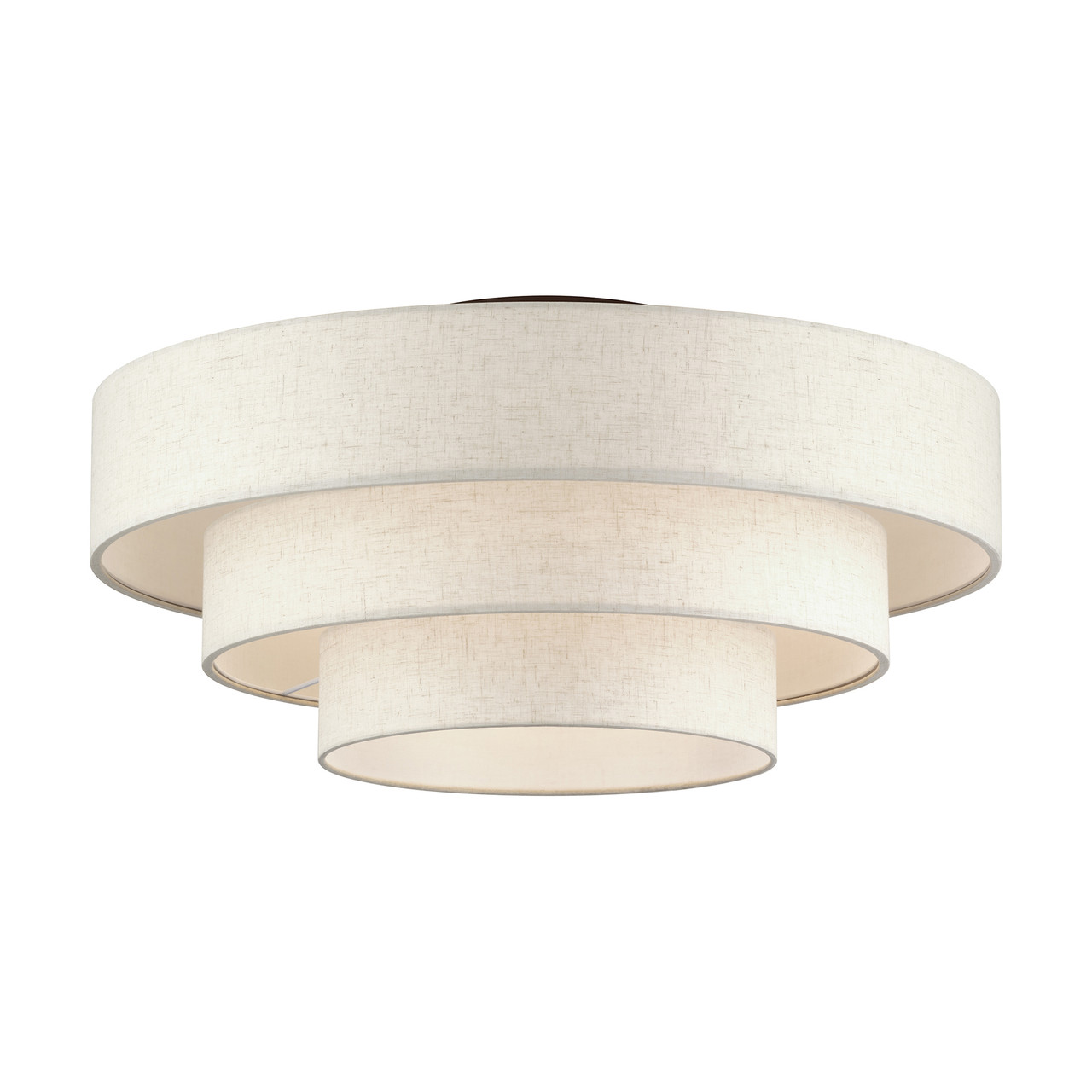 LIVEX LIGHTING 41948-92 5 Light English Bronze Extra Large Semi-Flush