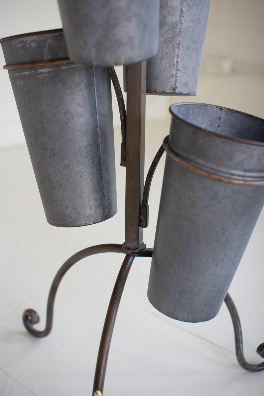 KALALOU CHYK1411 METAL FRENCH POT FLOWER TOWER