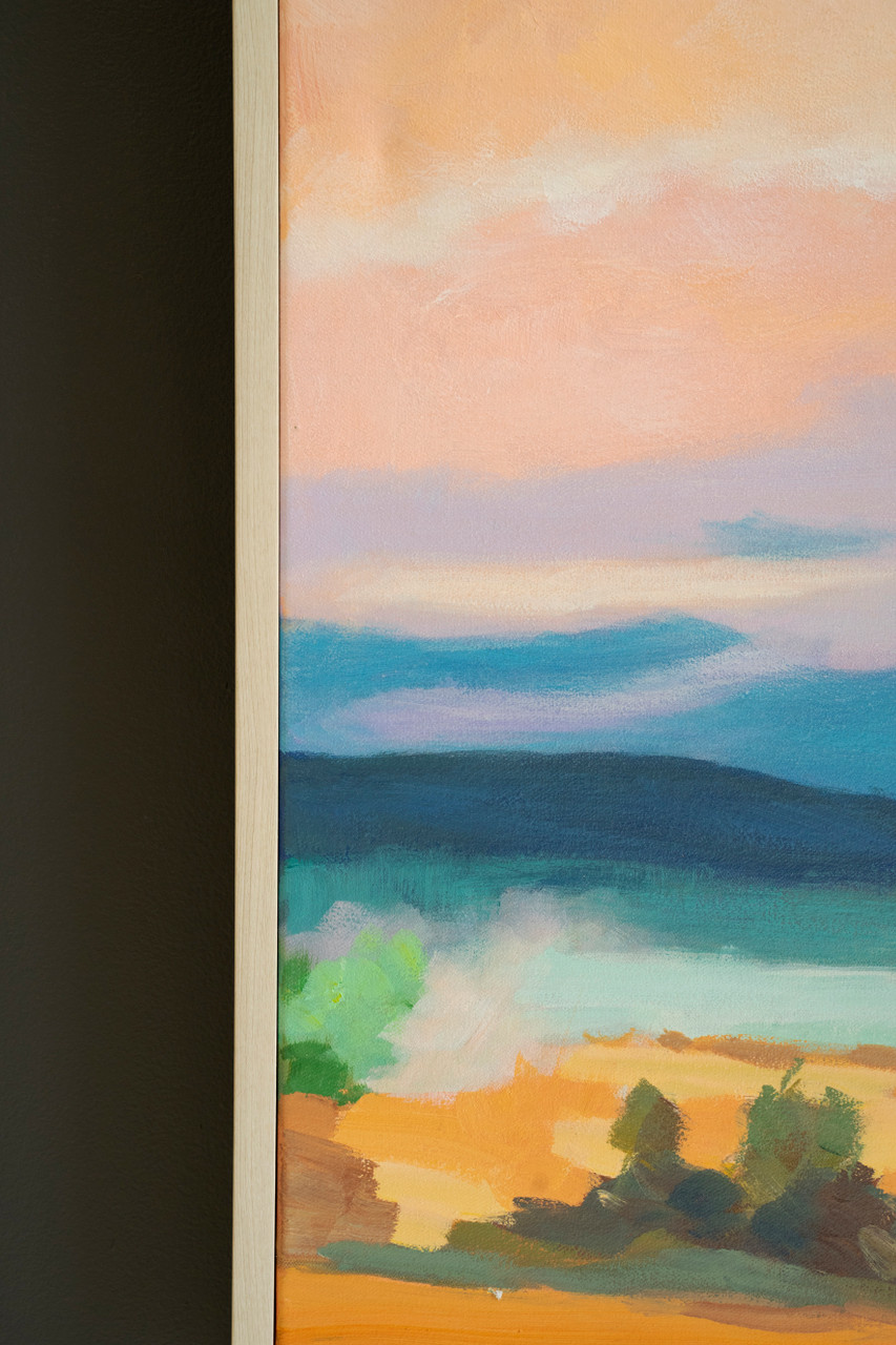 KALALOU CAR1776 FRAMED ACRYLIC PAINTING - COWBOY