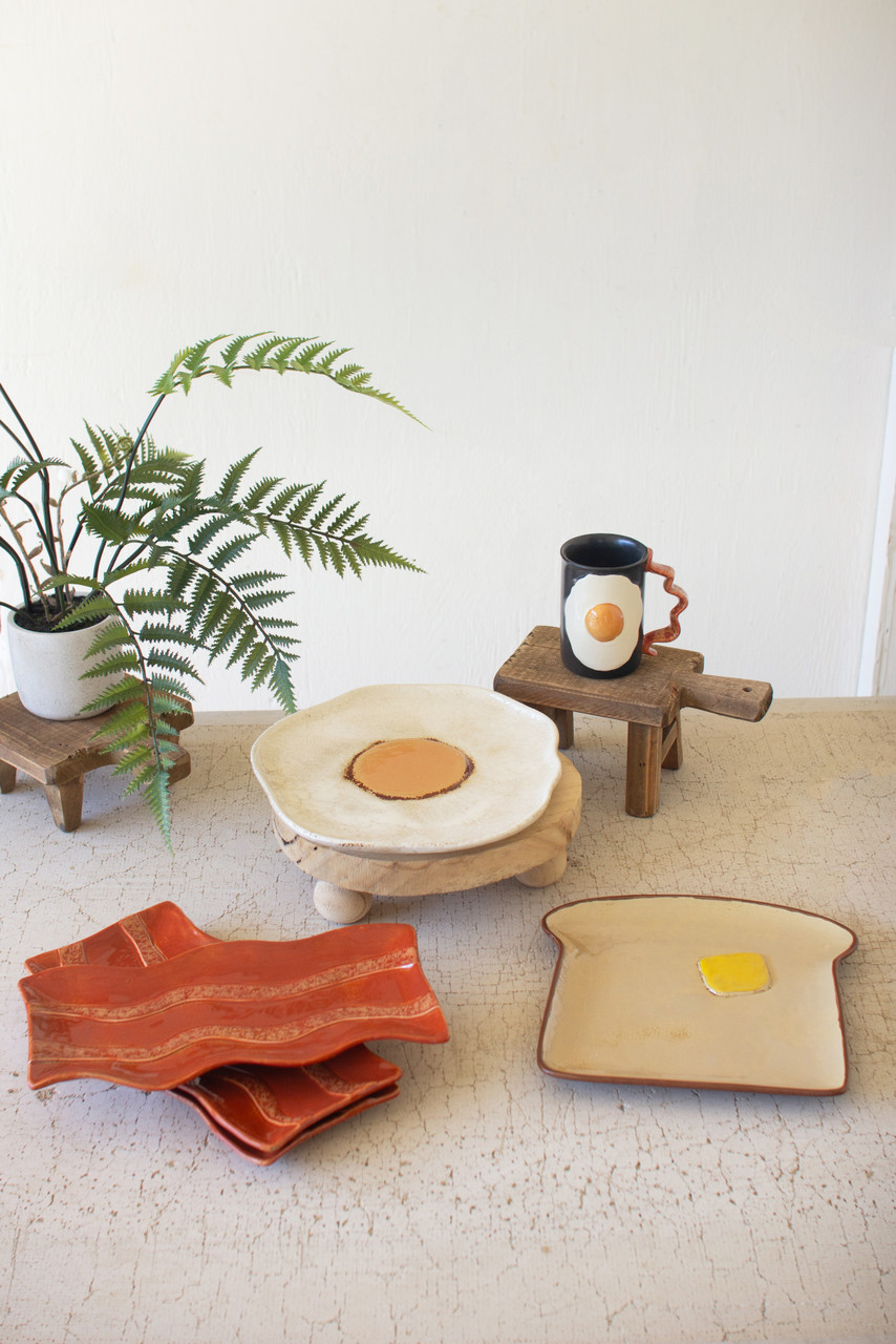 KALALOU CDV2327 CERAMIC TOAST PLATTER