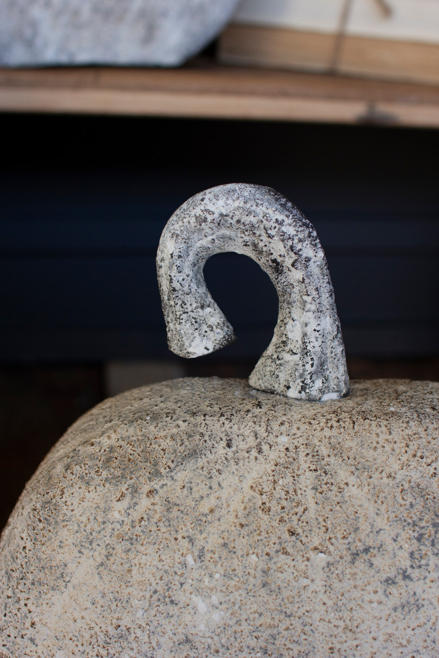 KALALOU CHE1571 SET OF THREE RUSTIC METAL PUMPKINS