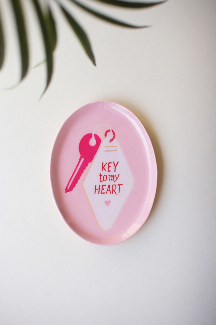 KALALOU NABCH1001 SET OF THREE HAND-PAINTED TRINKET TRAYS - SAYINGS