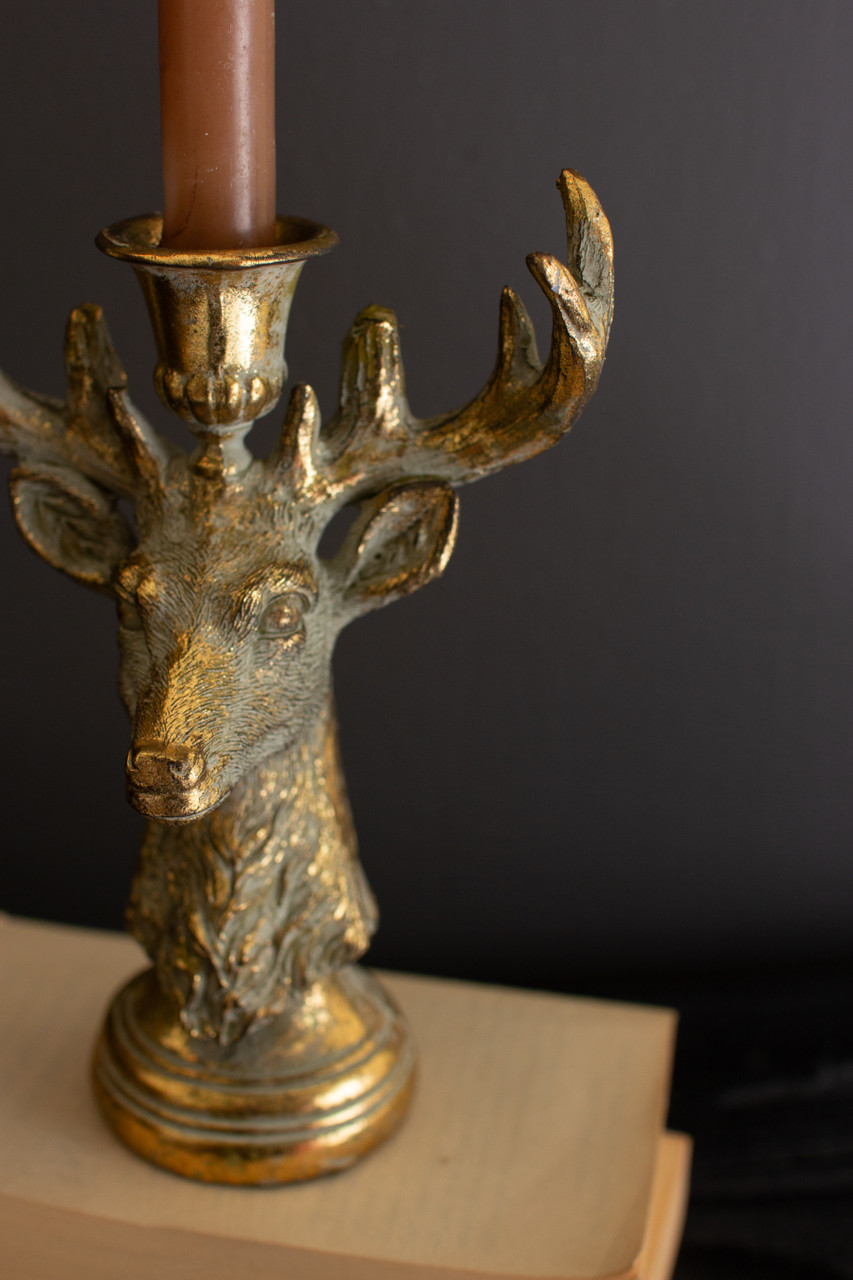 Kalalou Resin Taper Candle Holder