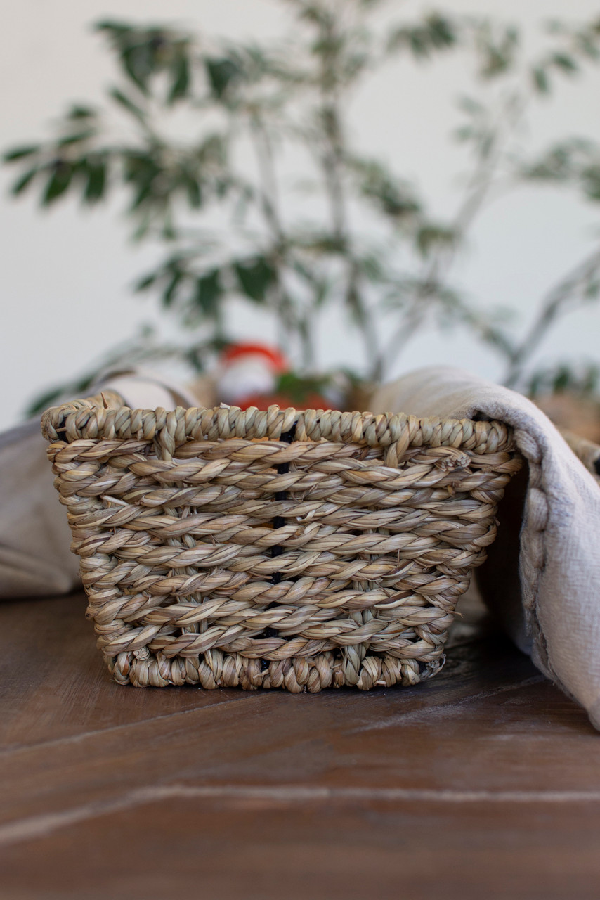 KALALOU CHUY1034 SET OF TWO WOVEN SEAGRASS BREAD BASKETS