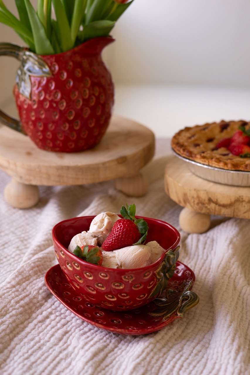 KALALOU CDV2342 CERAMIC STRAWBERRY BOWL