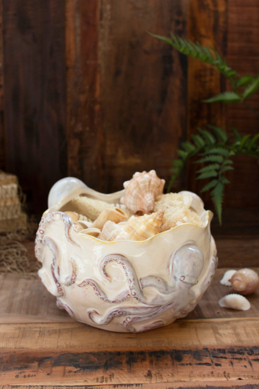 KALALOU CHN1404 CERAMIC OCTOPUS VASE