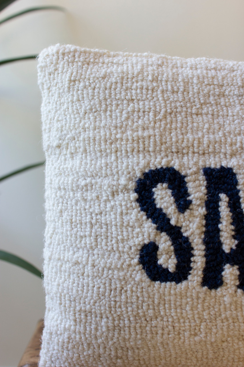 KALALOU NNF1046 SANDY TOES - HAND HOOKED PILLOW