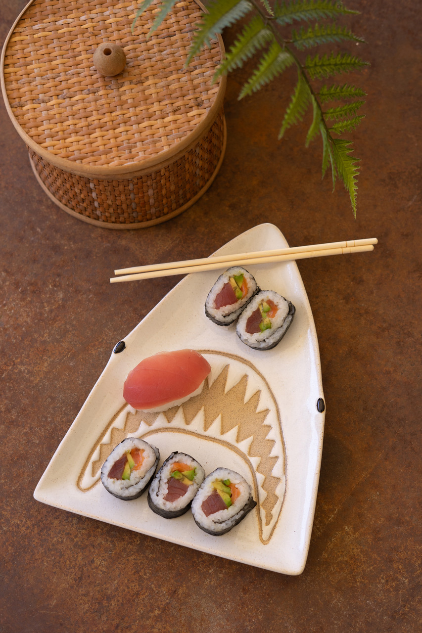 KALALOU CDV2349 CERAMIC SHARK PLATTER