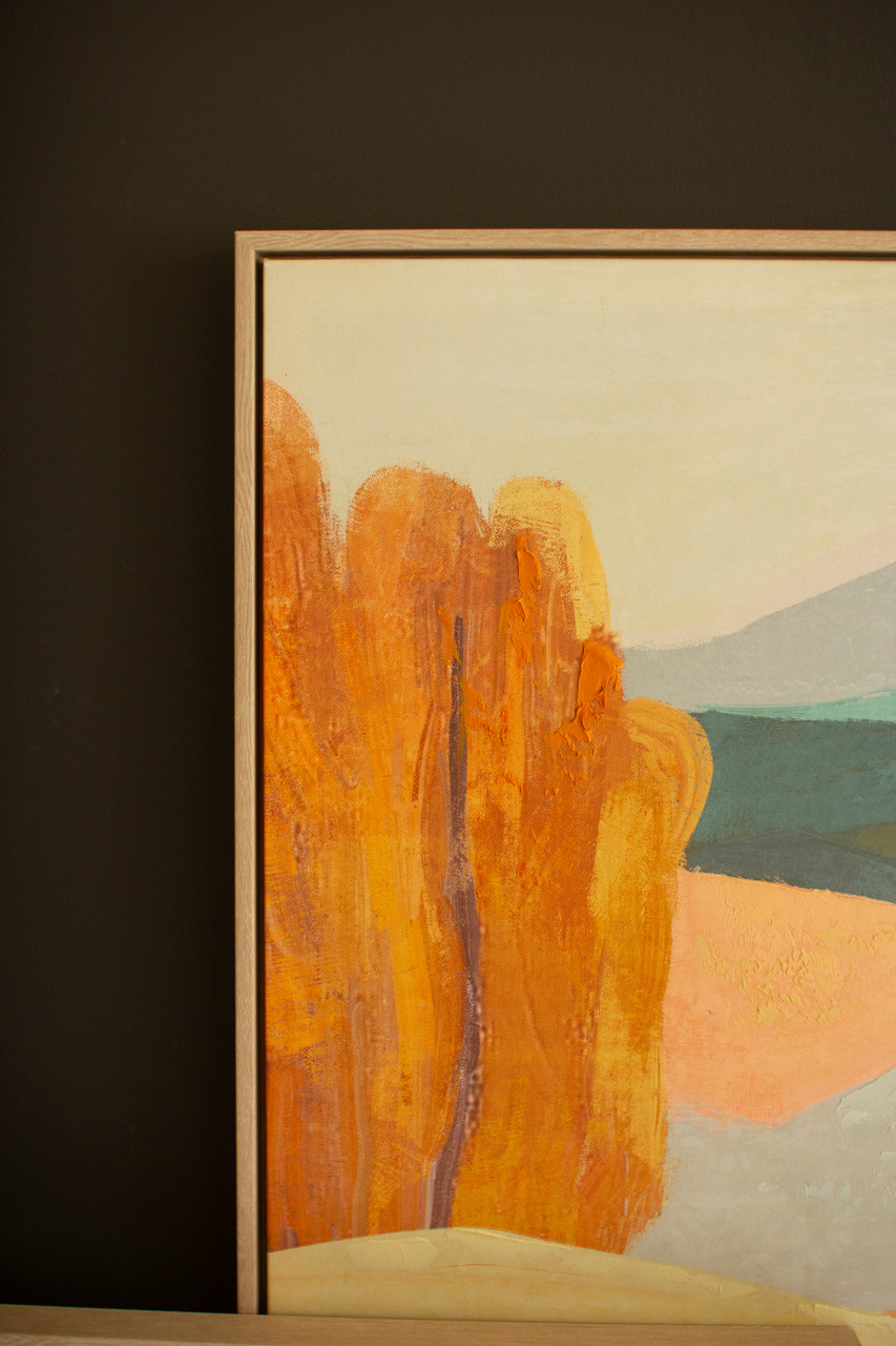 KALALOU CGUA1000 SET OF TWO FRAMED PAINTING LANDSCAPE