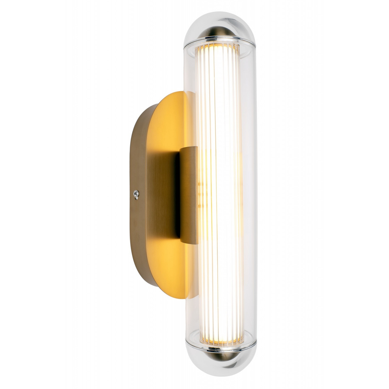 AVENUE LIGHTING HF7305-AB Nautilus 16"H LED Wall Sconce in Aged Brass