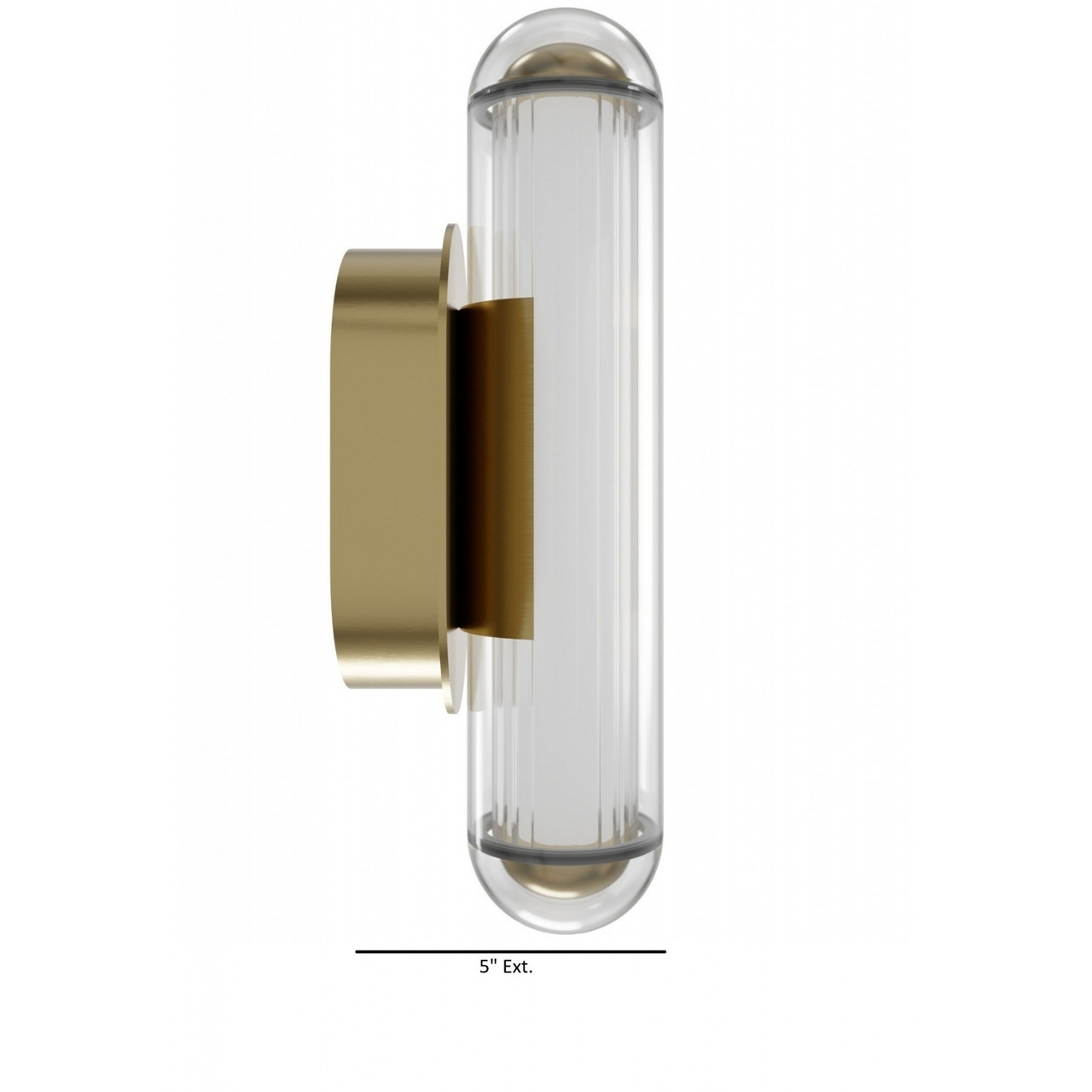 AVENUE LIGHTING HF7305-AB Nautilus 16"H LED Wall Sconce in Aged Brass