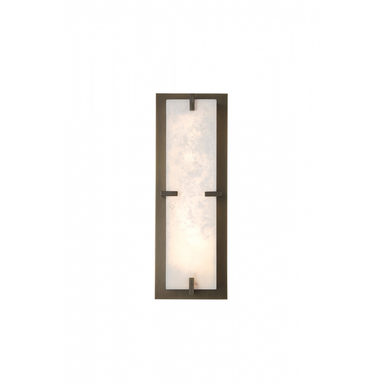 AVENUE LIGHTING HF2920-AB Sedona 20"H Alabaster 3-CCT LED Wall Sconce in Aged Brass