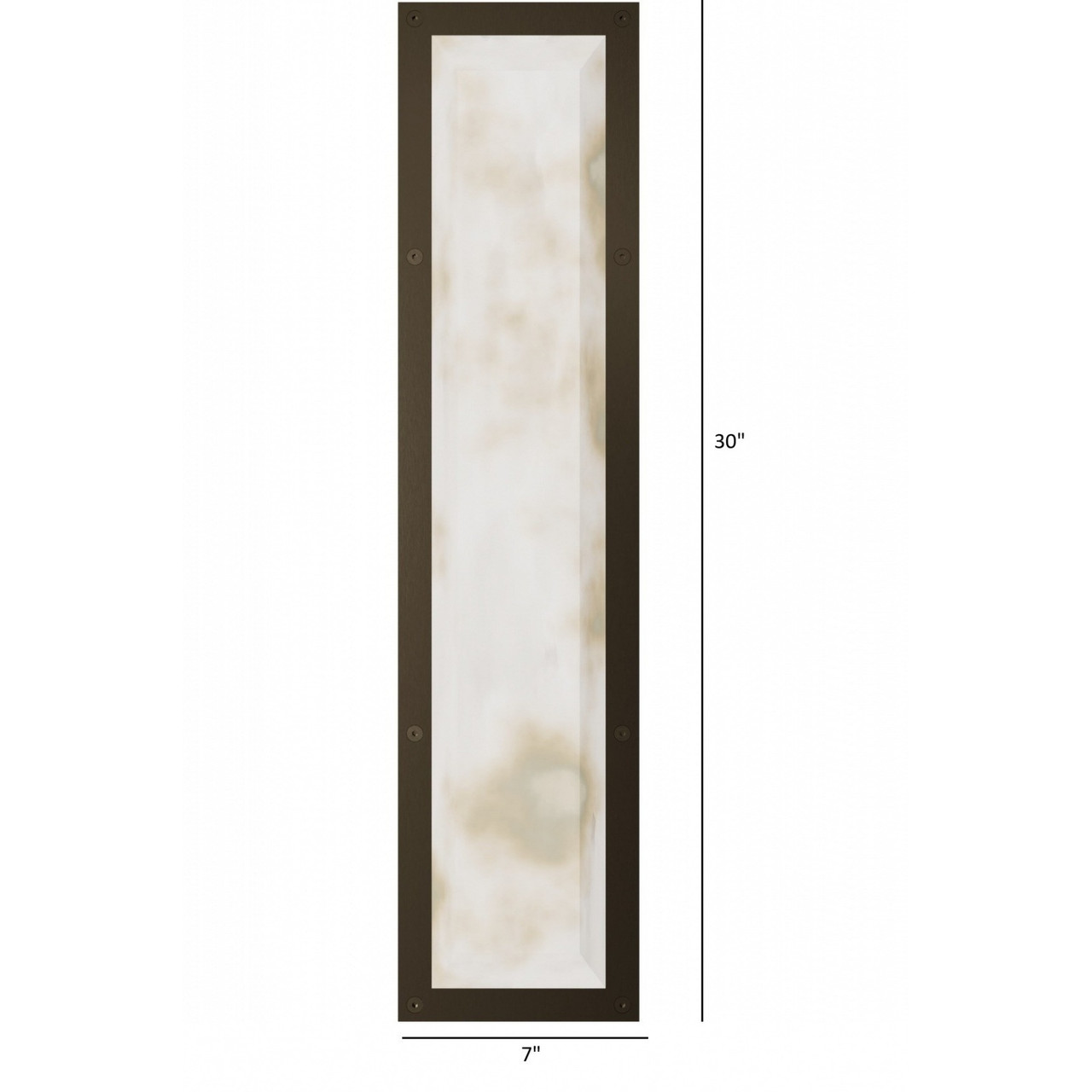 AVENUE LIGHTING HF2961-AB Sedona 30"H Alabaster 3-CCT LED Wall Sconce in Aged Brass