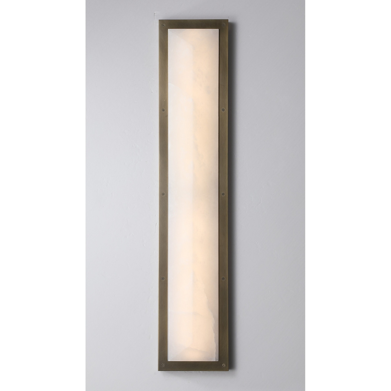 AVENUE LIGHTING HF2972-AB Sedona 36"H Alabaster 3-CCT LED Prism Wall Sconce in Aged Brass