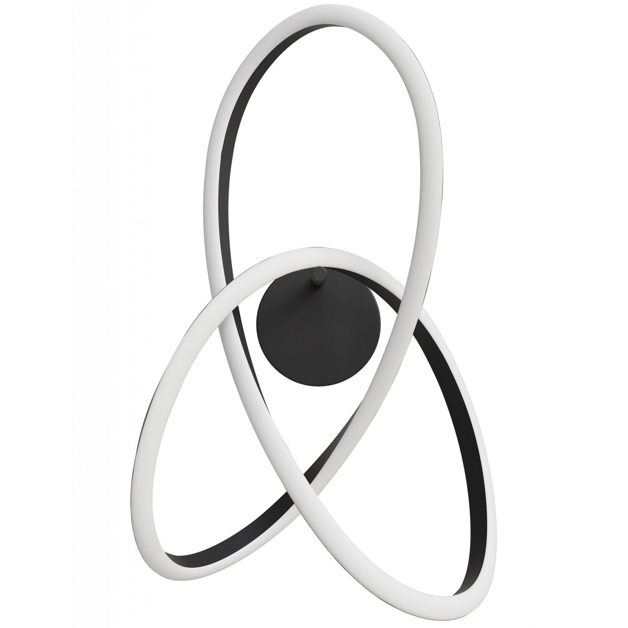 AVENUE LIGHTING HF5080-BK Windsor 22"W Spiral Ring 5-CCT LED Wall Sconce in Black