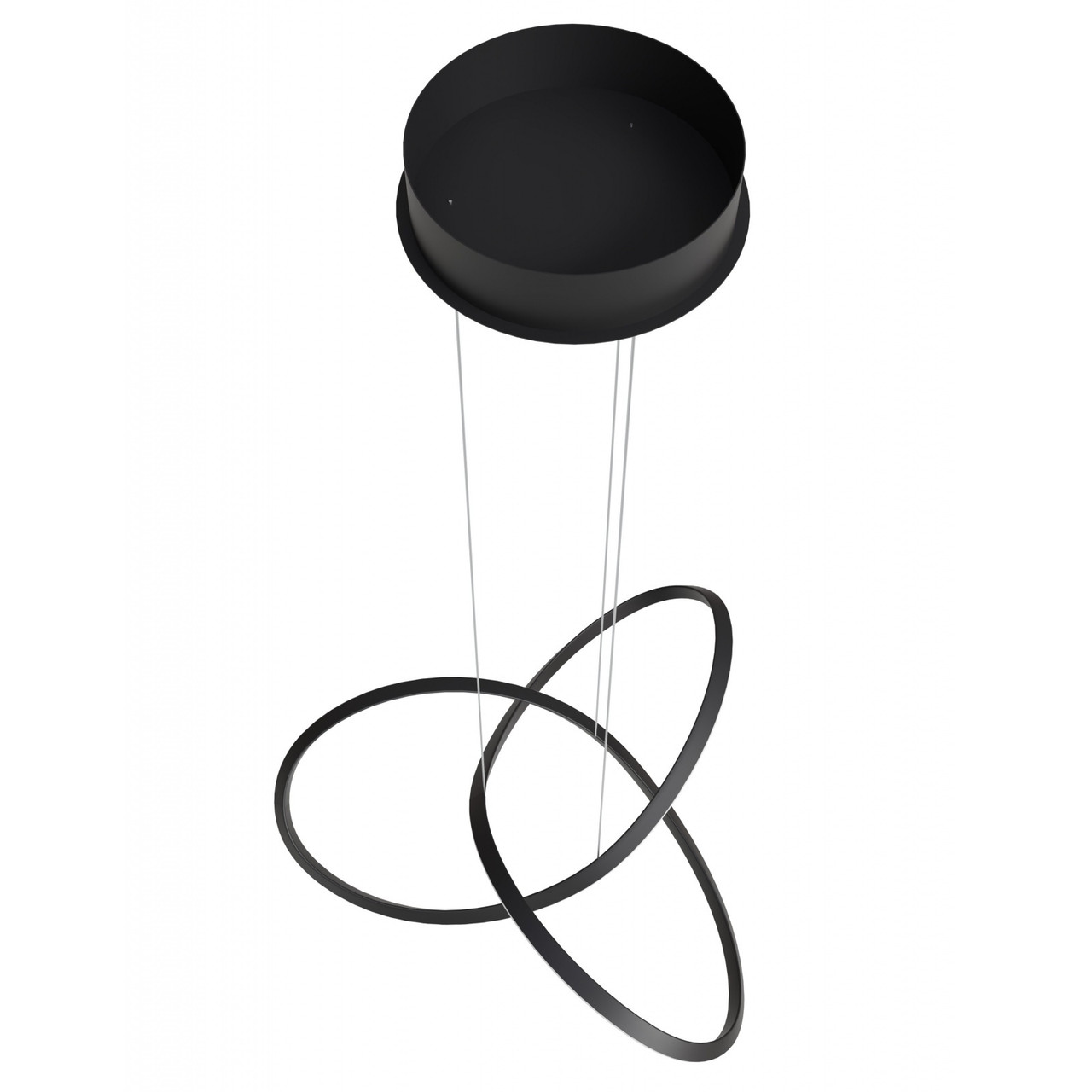 AVENUE LIGHTING HF5069-BK Windsor 32"W Spiral Ring 5-CCT LED Pendant in Black