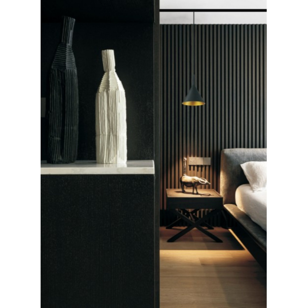 AVENUE LIGHTING ML5559-BK Magnetix Cone-Shaped LED Pendant 10W