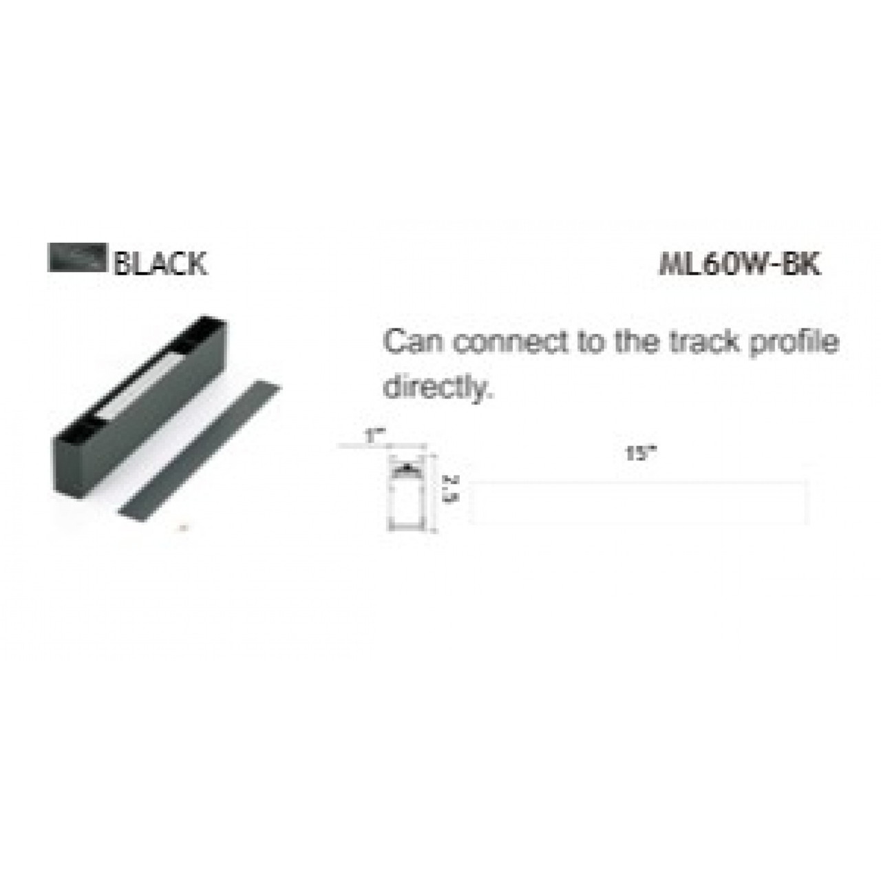 AVENUE LIGHTING ML100W-BK-DRIVER Magnetix Track Driver Box 100W Max