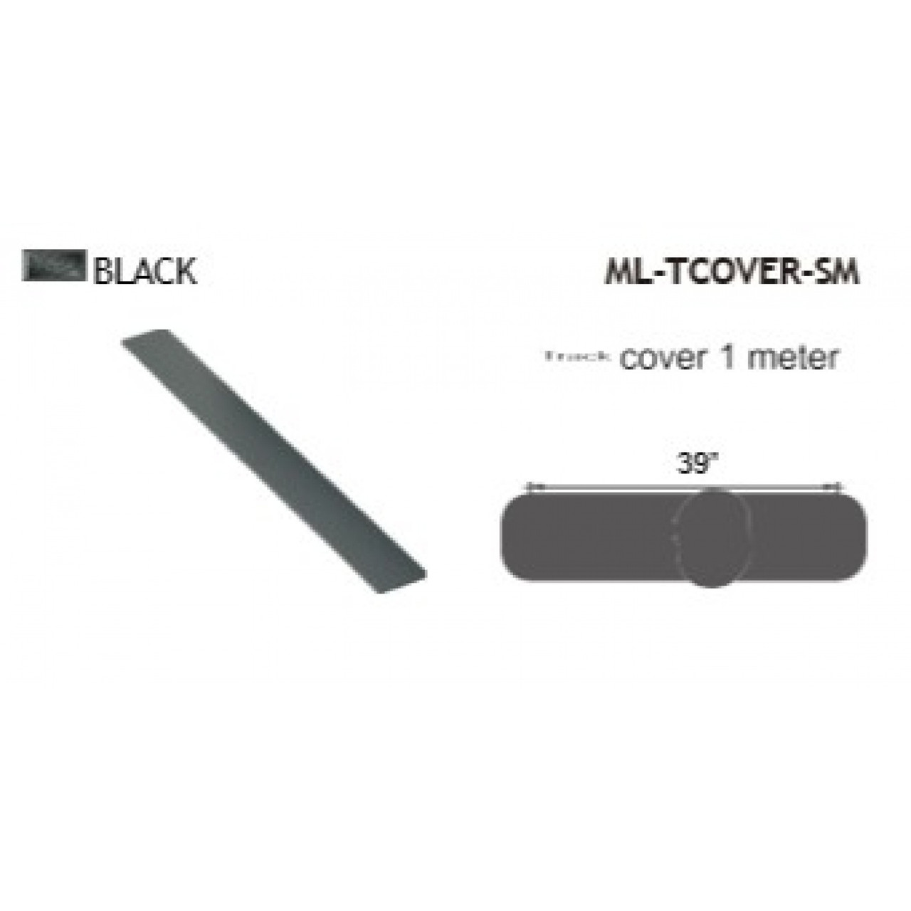 AVENUE LIGHTING ML-TCOVER-SM Magnetix Surface Mount Track Cover