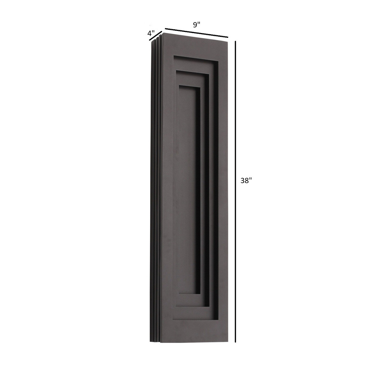 AVENUE LIGHTING AV10028-DBZ Avenue Outdoor 38"H 3-CCT LED Rectangular Wall Panel Sconce in Dark Bronze