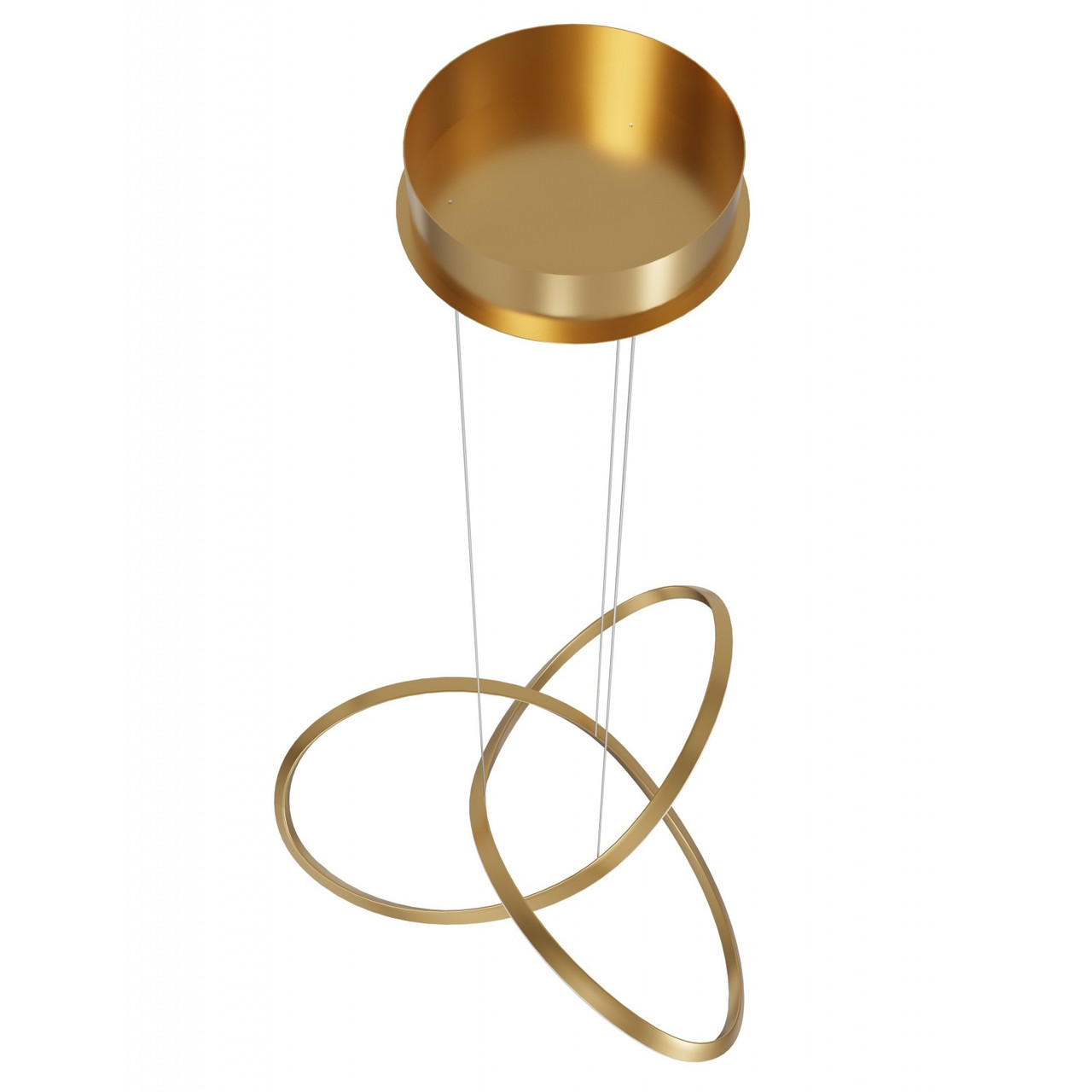 AVENUE LIGHTING HF5069-GB Windsor 32"W Spiral Ring 5-CCT LED Pendant in Golden Bronze